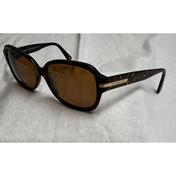 Coach Sunglasses HC 8105‎ (L082 AMBER) 58/16/135mm Black, Frames Only - Picture 1 of 8